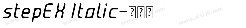 stepEX Italic字体转换